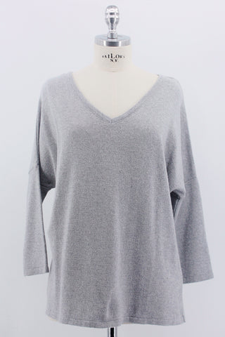 Pullover "Neckbow" grau