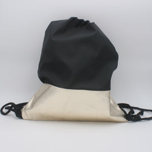 Hipster Bag Beutel schwarz/gold