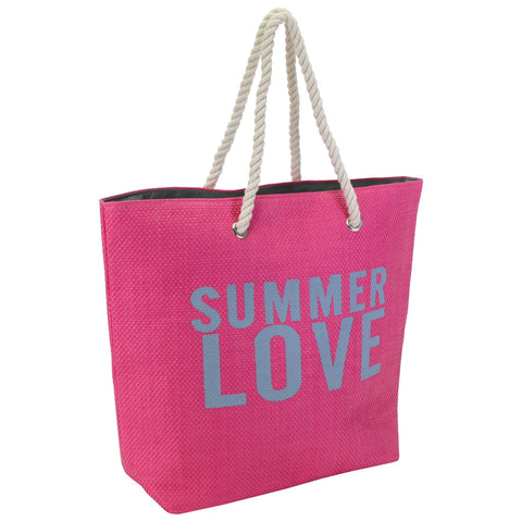 Strandtasche "Summer Love" pink