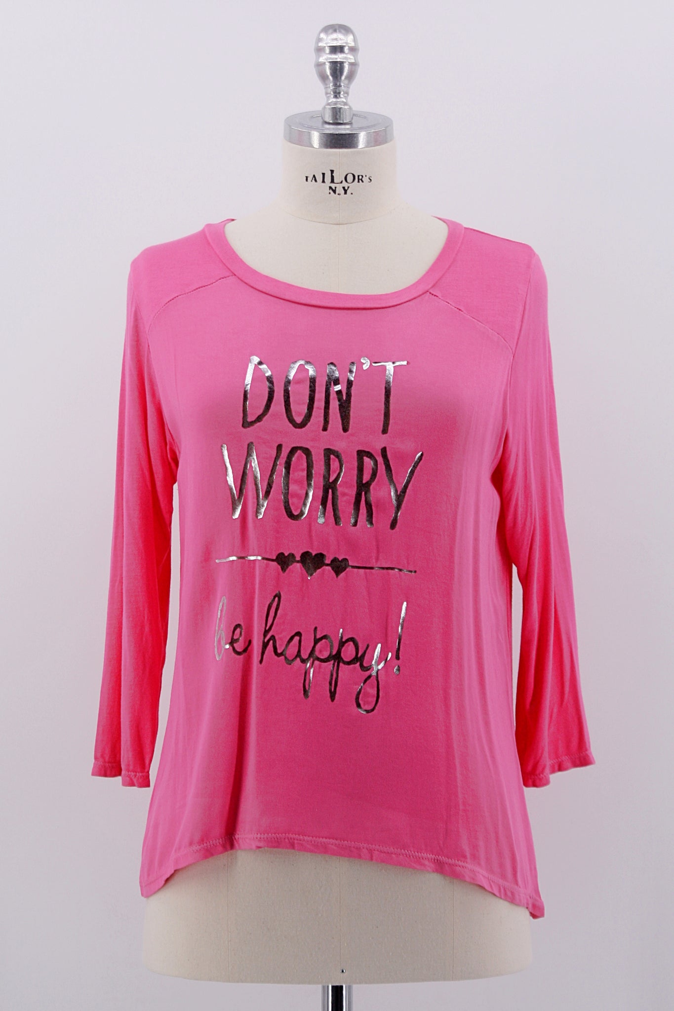 Shirt "Don`t Worry" pink