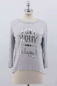 Shirt "Don`t Worry" grau