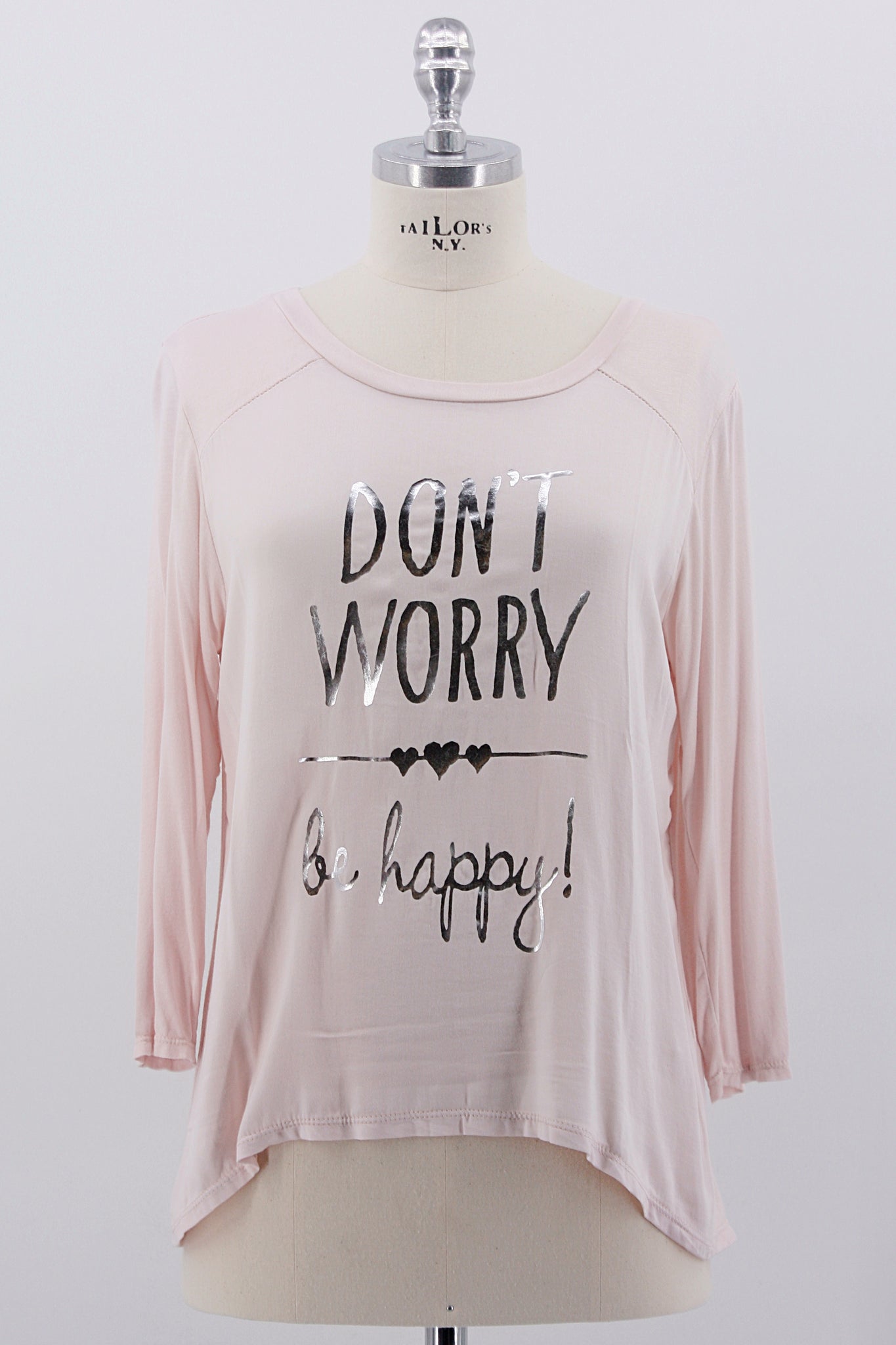 Shirt "Don`t Worry" rosa