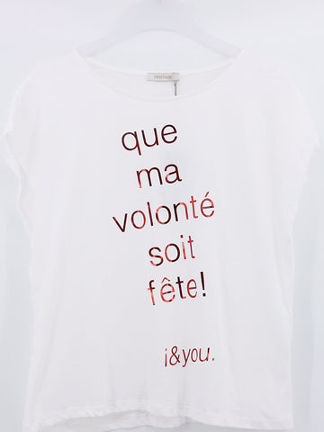 T-Shirt "Que ma volonte son fete"