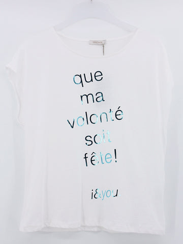 T-Shirt "Que ma volonte son fete"