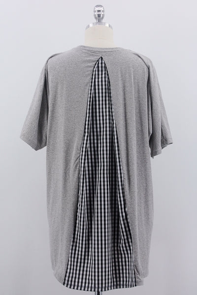 Longshirt, grau m. Streifen