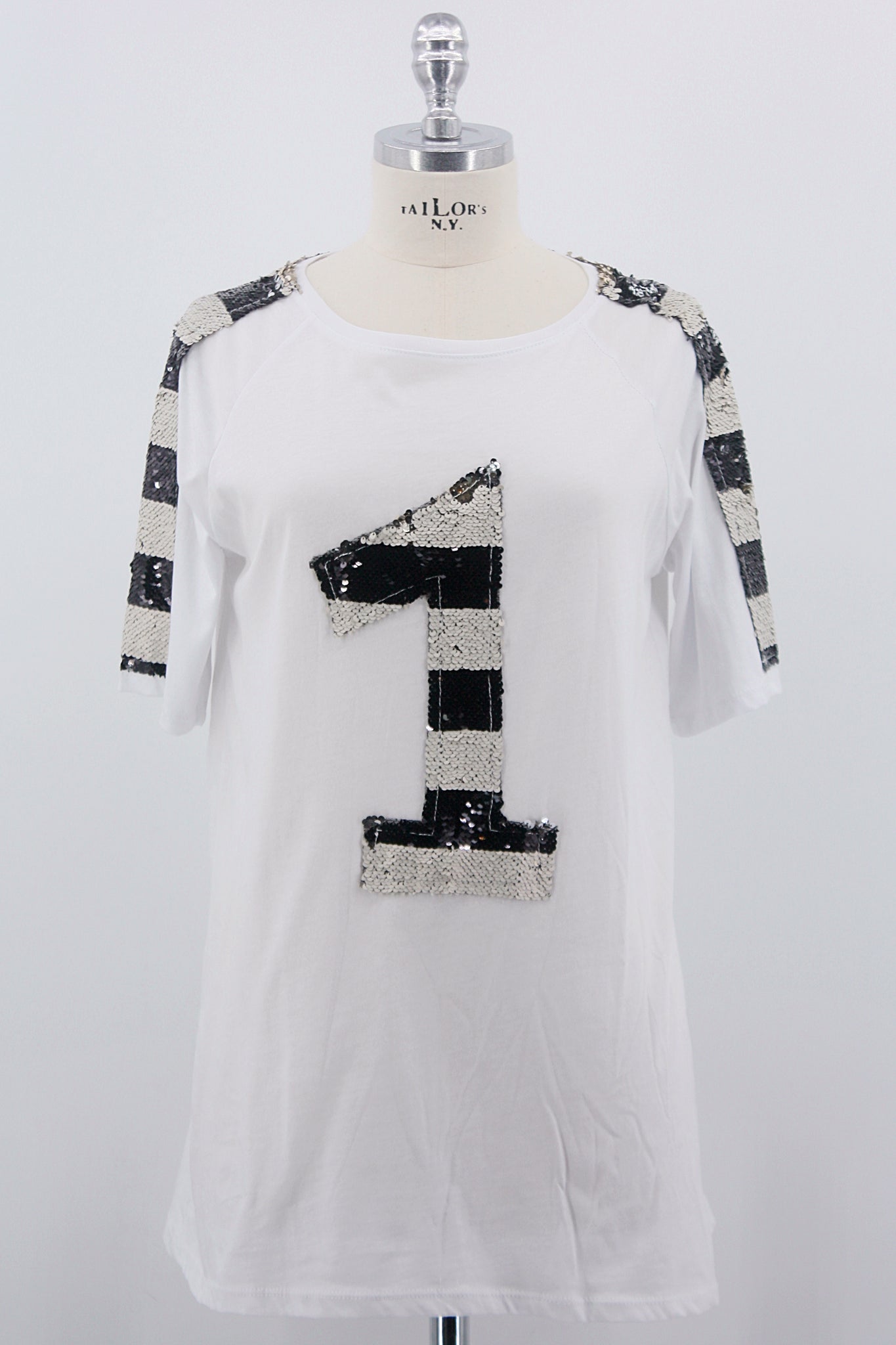 Shirt "No.1", weiss