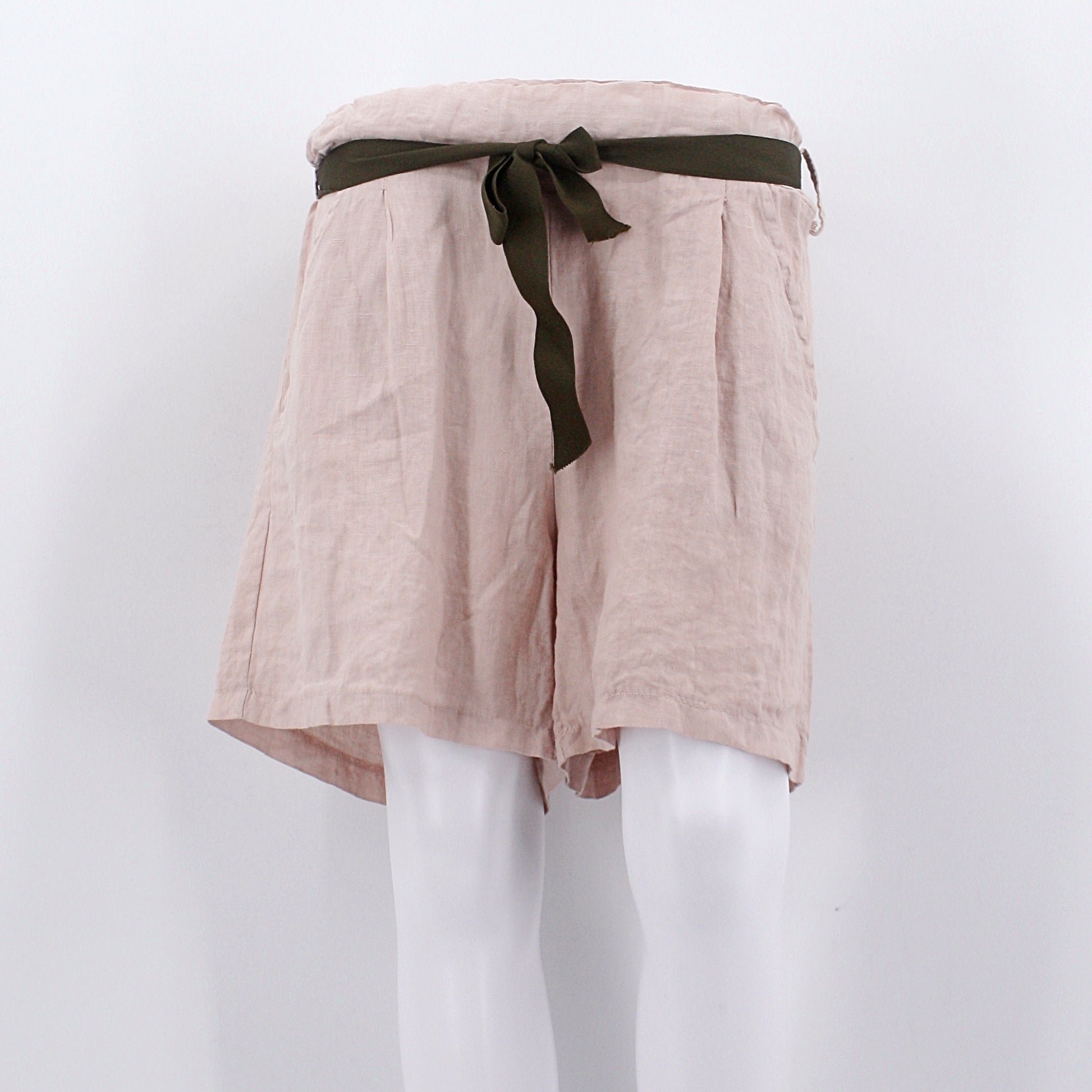 Leinen Shorts, rosa