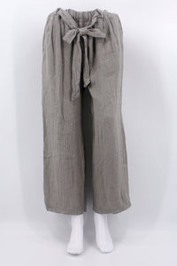 Leinenhose, grau