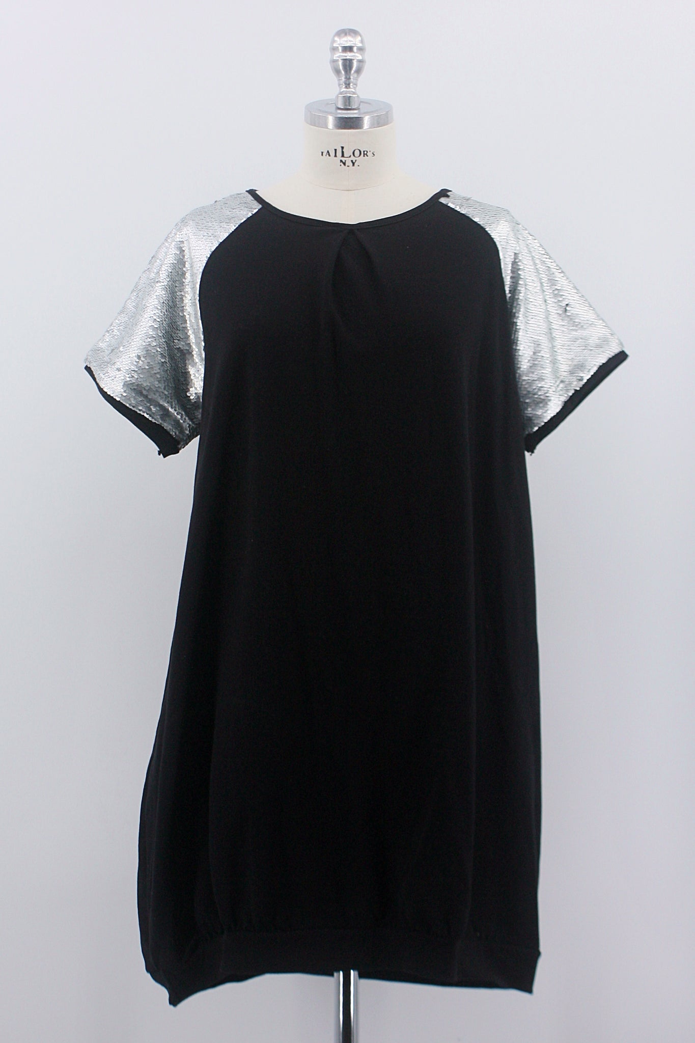 Kleid "Pailette", schwarz