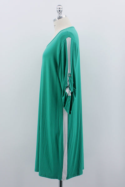 Longshirt "Stripe", grün