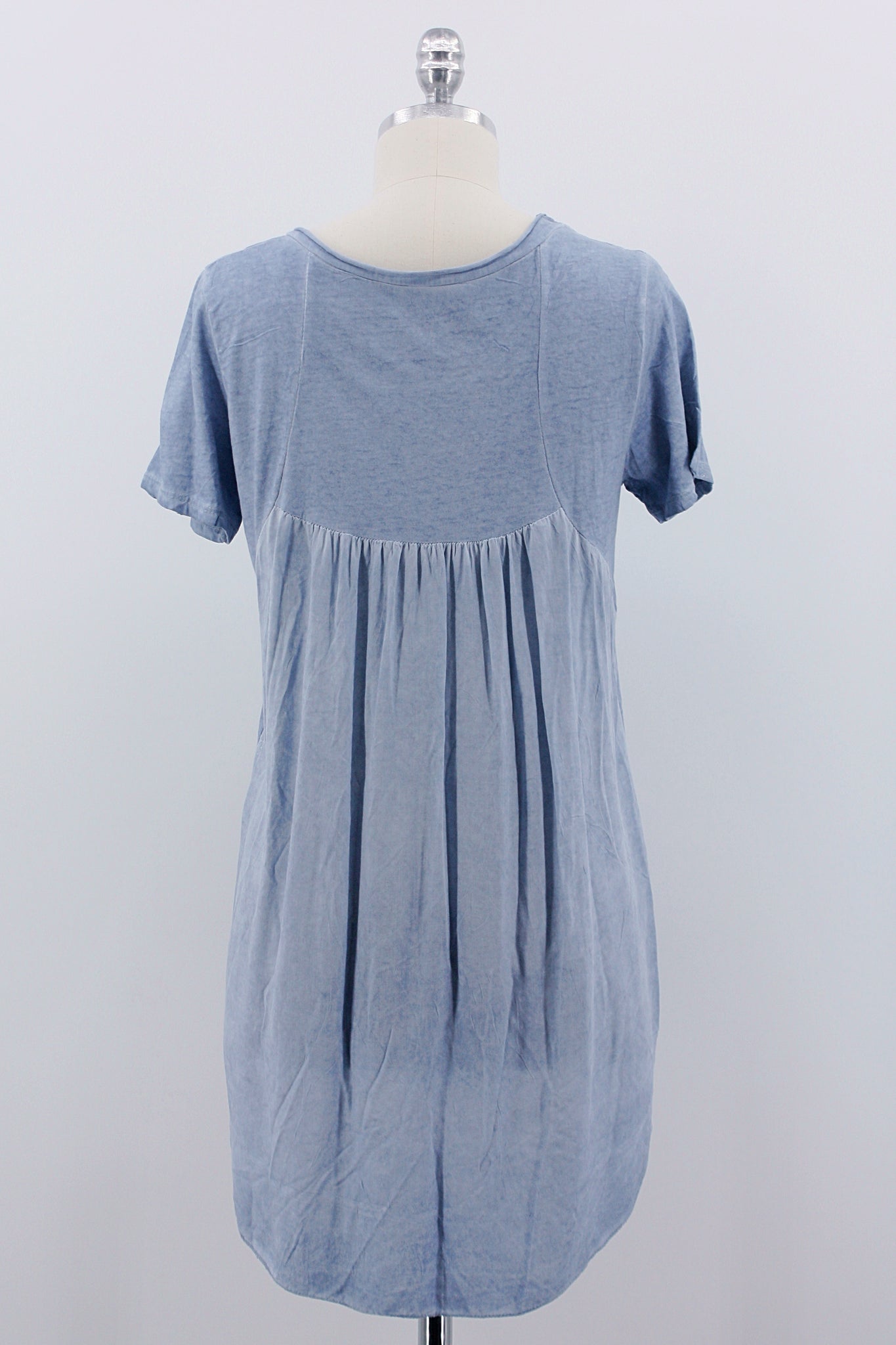 T-Shirt "Long", blau