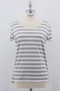 Shirt "Stripe", grau