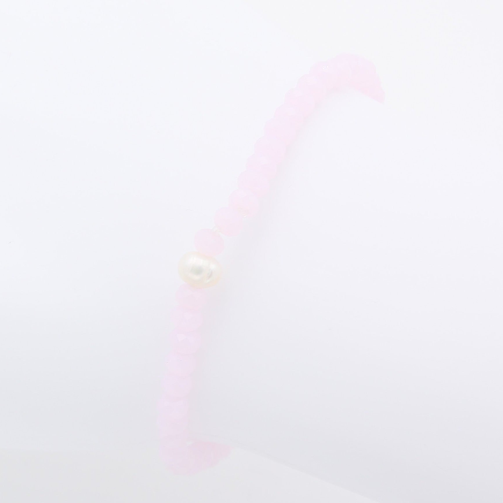 Armband "Just a Touch" 4mm rosa mit Perle