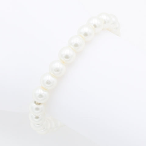 Perlenarmband "Perletti" 8mm weiss