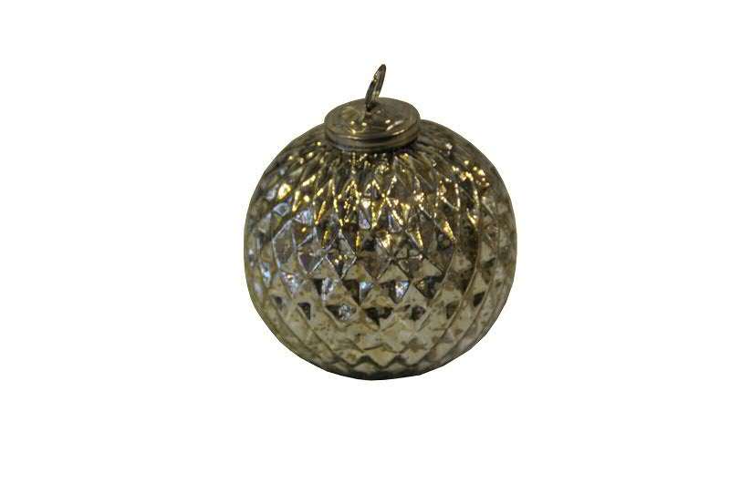 Glaskugel "Silver" 11cm