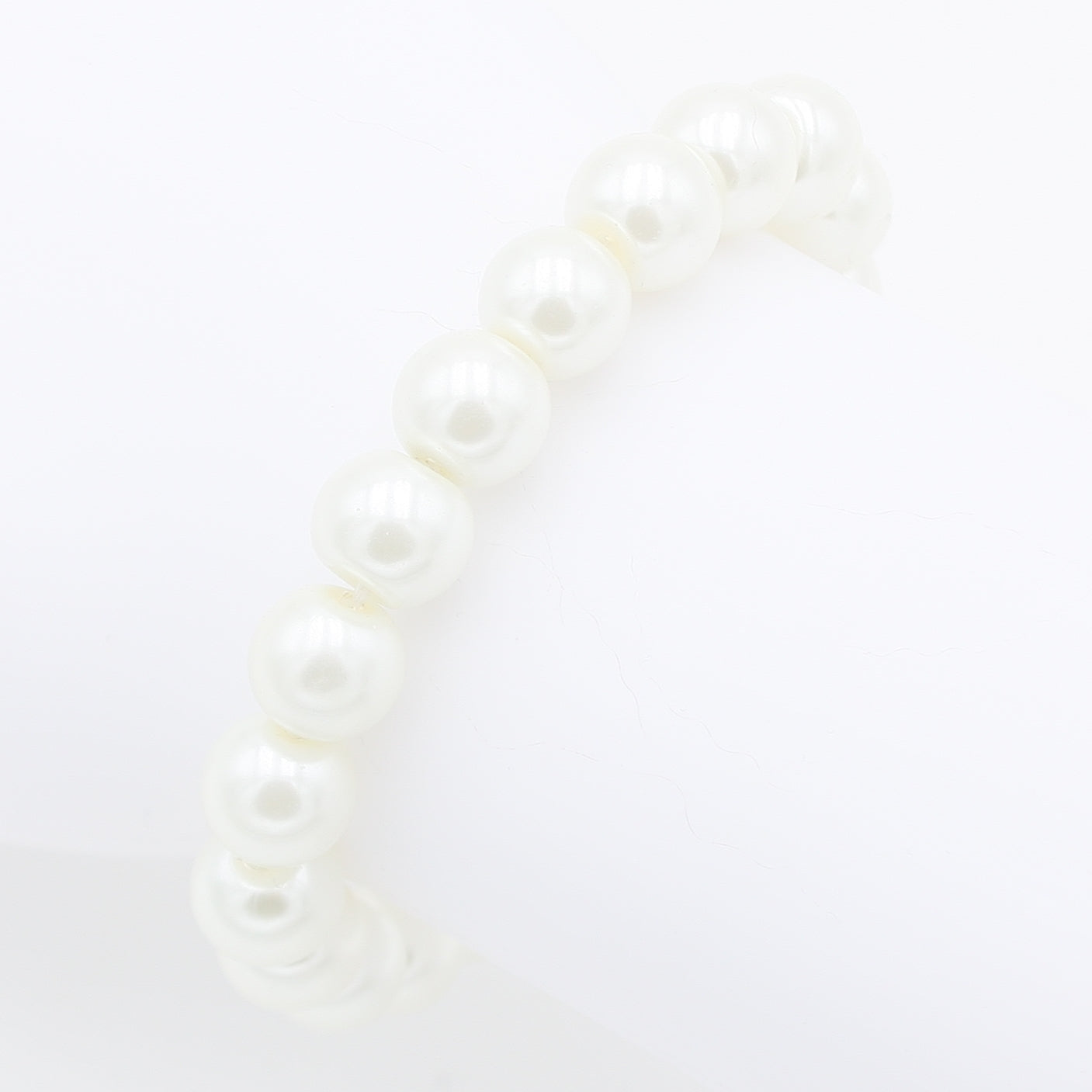Perlenarmband "Perletti" 10mm weiss