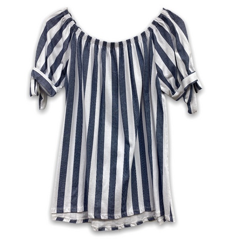 Bluse "Stripe" blau / weiss