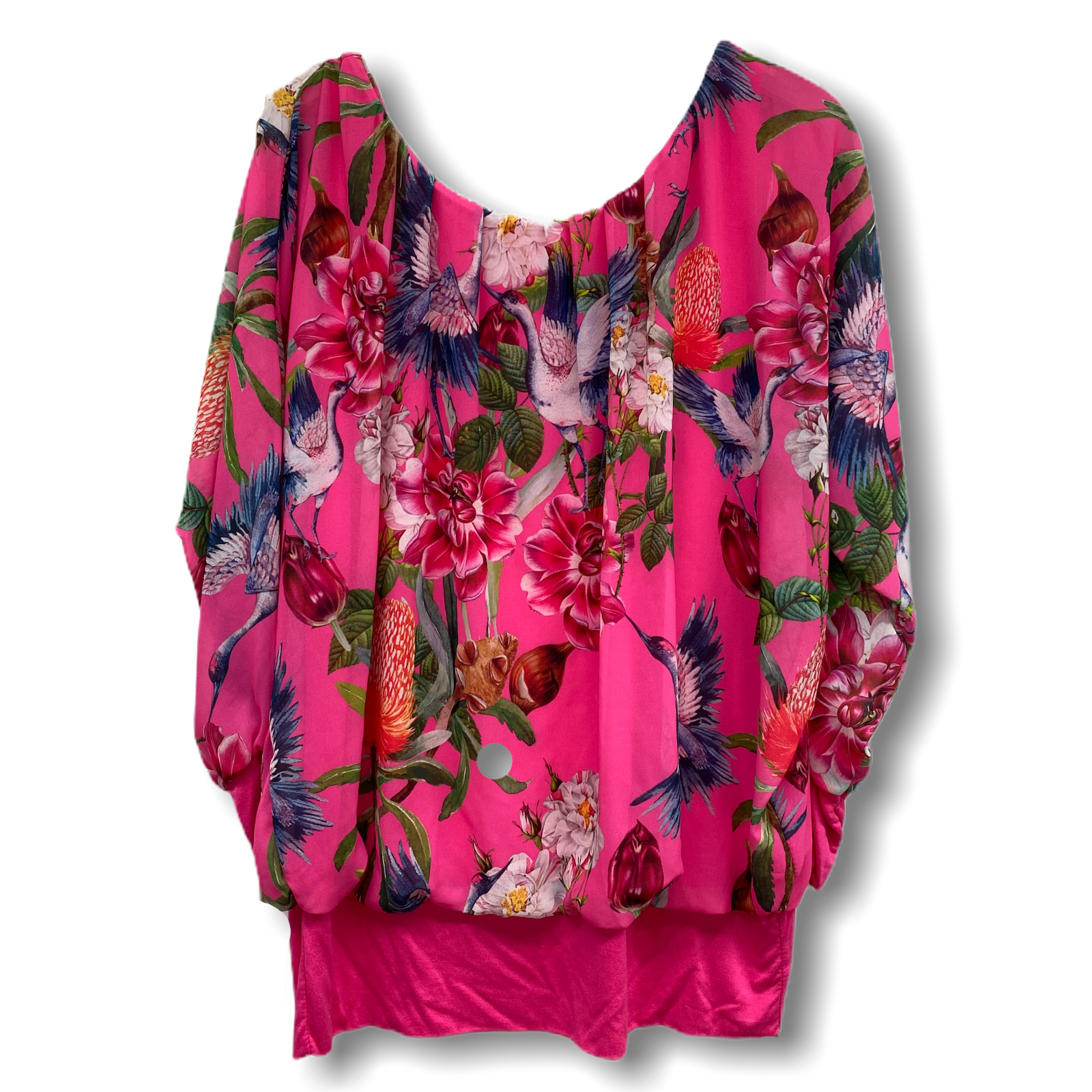 Bluse "Flowers" pink