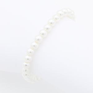 Perlenarmband "Perletti" 6mm weiss