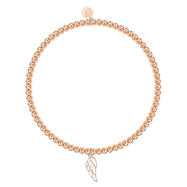 HCA Kugelarmband Engelsflügel rose