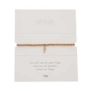 HCA Kugelarmband Engelsflügel rose