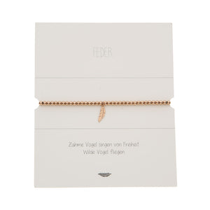 HCA Kugelarmband Feder rose