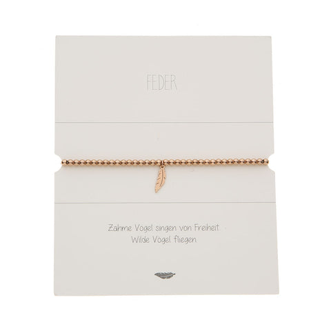 HCA Kugelarmband Feder rose