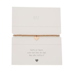 HCA Kugelarmband Herz rose