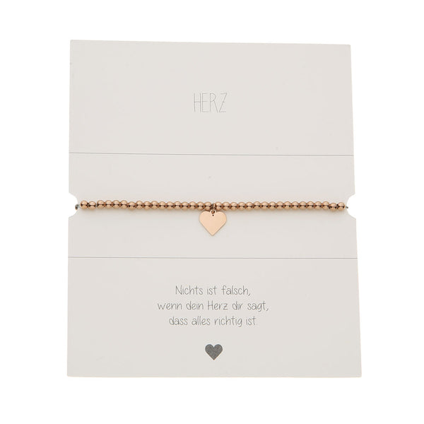 HCA Kugelarmband Herz rose