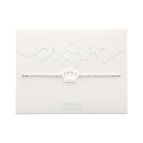 Armband Love crown silber