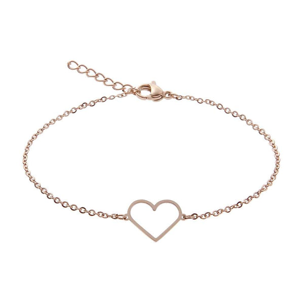 HCA Crystals Armband Love heart rose