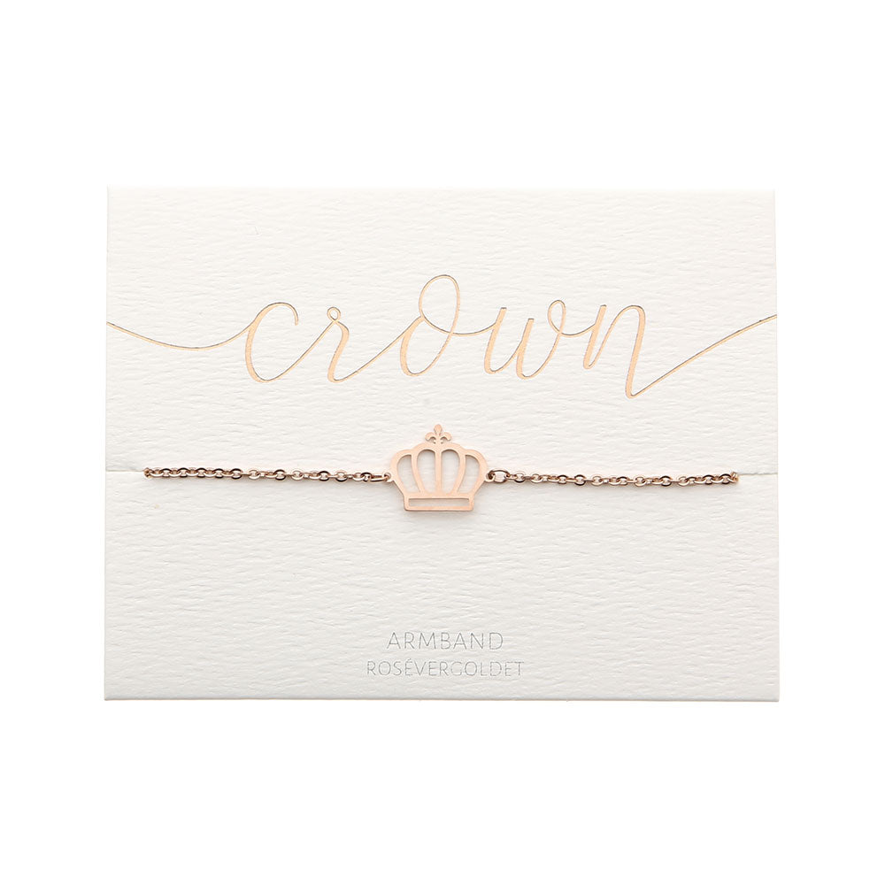 Armband Love crown rose
