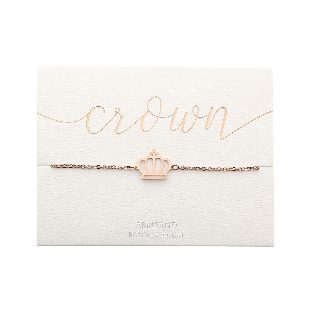 Armband Love crown rose