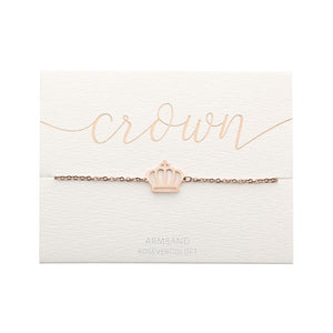 Armband Love crown rose