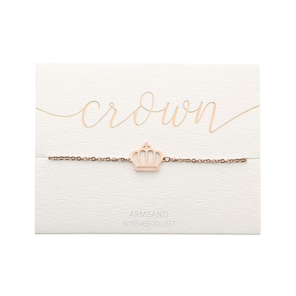 Armband Love crown rose