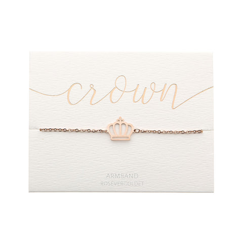 Armband Love crown rose