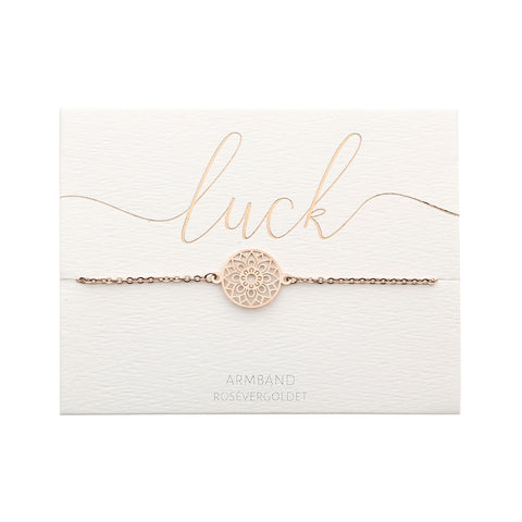 HCA Crystals Armband Love luck rose