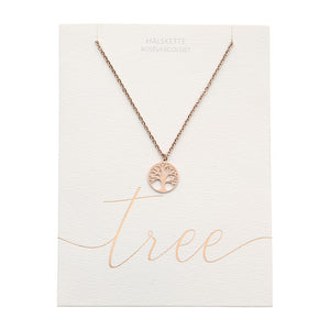 HCA Kette tree Baum des Lebens rose