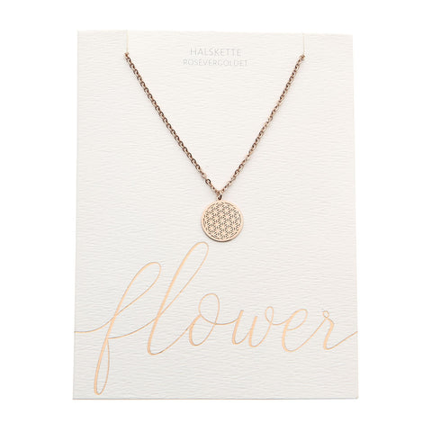 HCA Kette flower Blume des Lebens rose