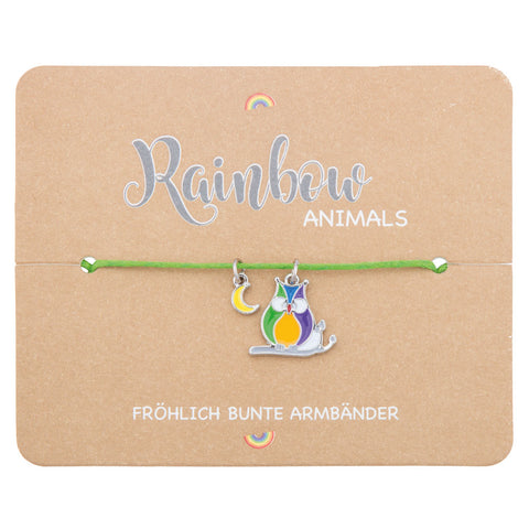 Kinder Armband Rainbow Eule