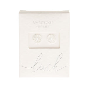 HCA Ohrstecker luck Mandala des Glücks silber