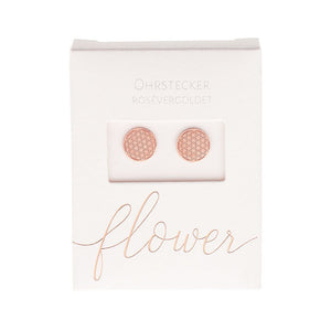 HCA Ohrstecker flower Blume des Lebens rose