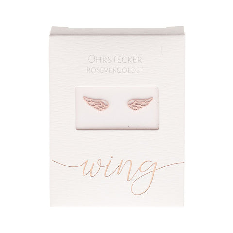 HCA Ohrstecker wing Engelsflügel rose