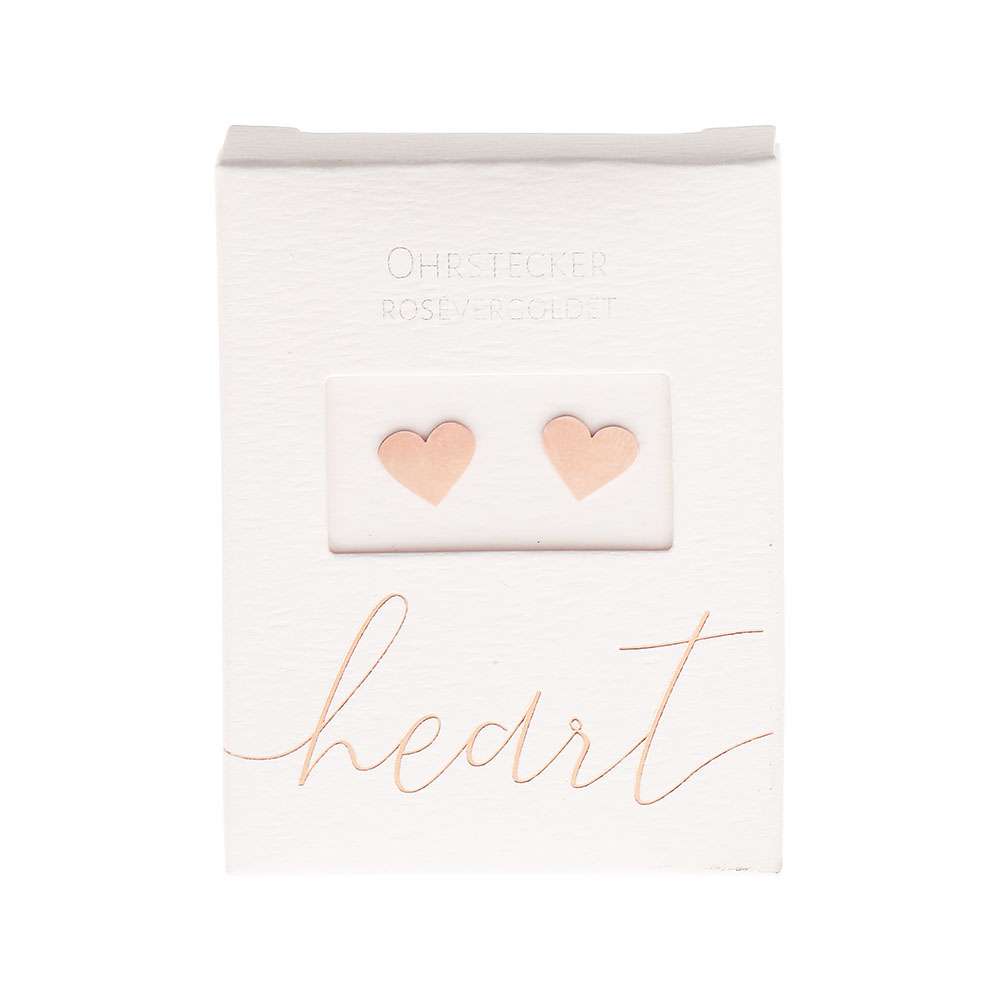 HCA Ohrstecker heart Herz rose