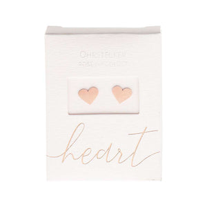 HCA Ohrstecker heart Herz rose