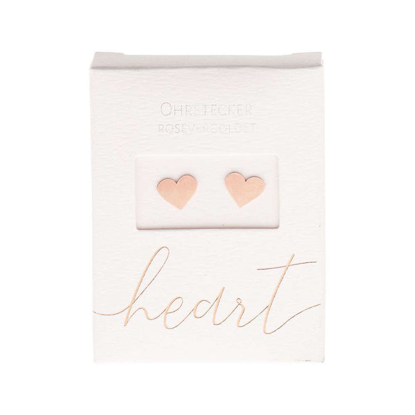 HCA Ohrstecker heart Herz rose