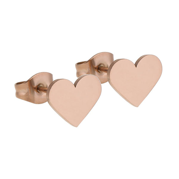 HCA Ohrstecker heart Herz rose