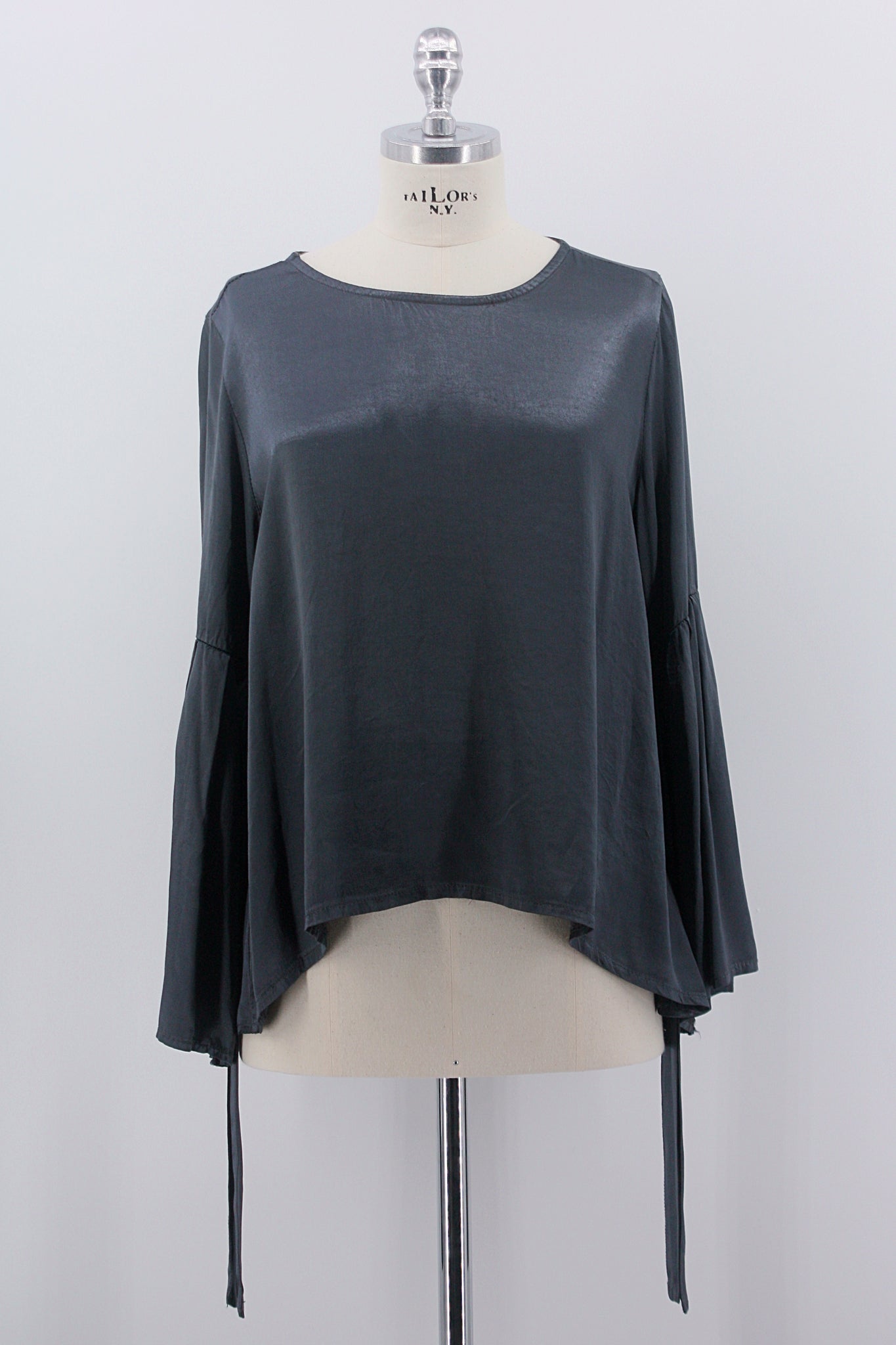 Bluse "Anthrazit Metallic"