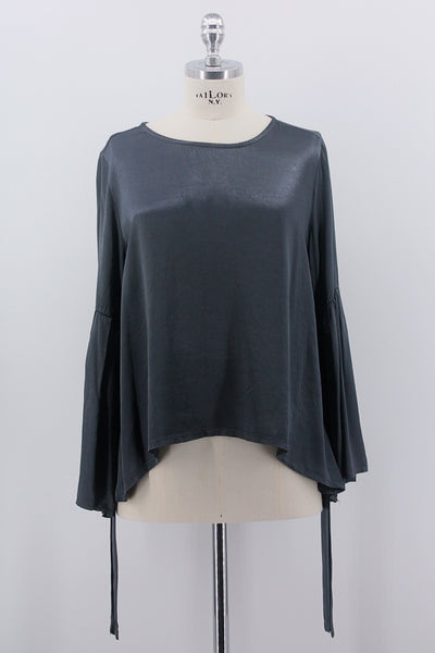 Bluse "Anthrazit Metallic"