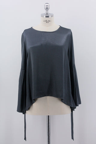 Bluse "Anthrazit Metallic"